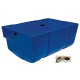 Dynaplas Water Tank, Blue Plastic With Stainless Steel Tap - 32 Litre